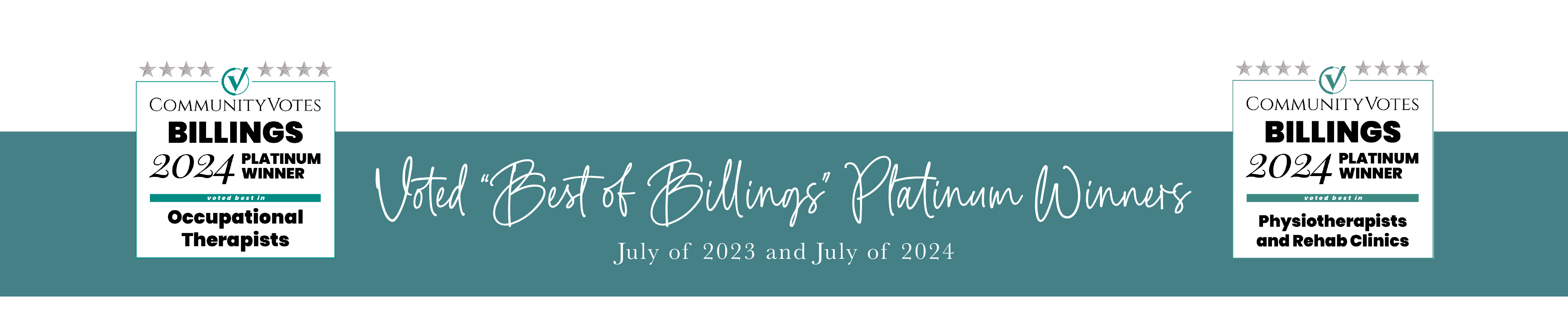 Voted Best in Billings Platinum Winner in Occupational Therapy